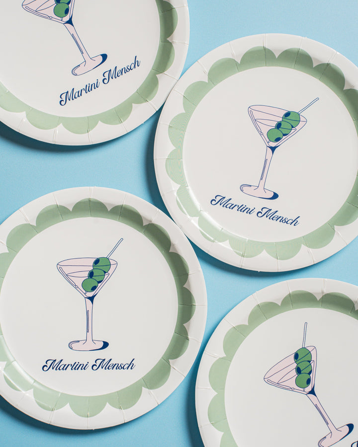 Martini Mensch Disposable Appetizer Plates