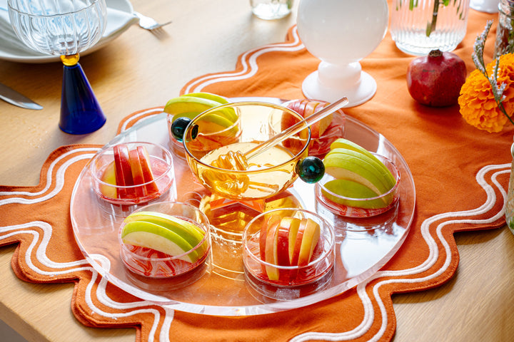 Blueberry Swirl Seder Plate/Holiday Platter