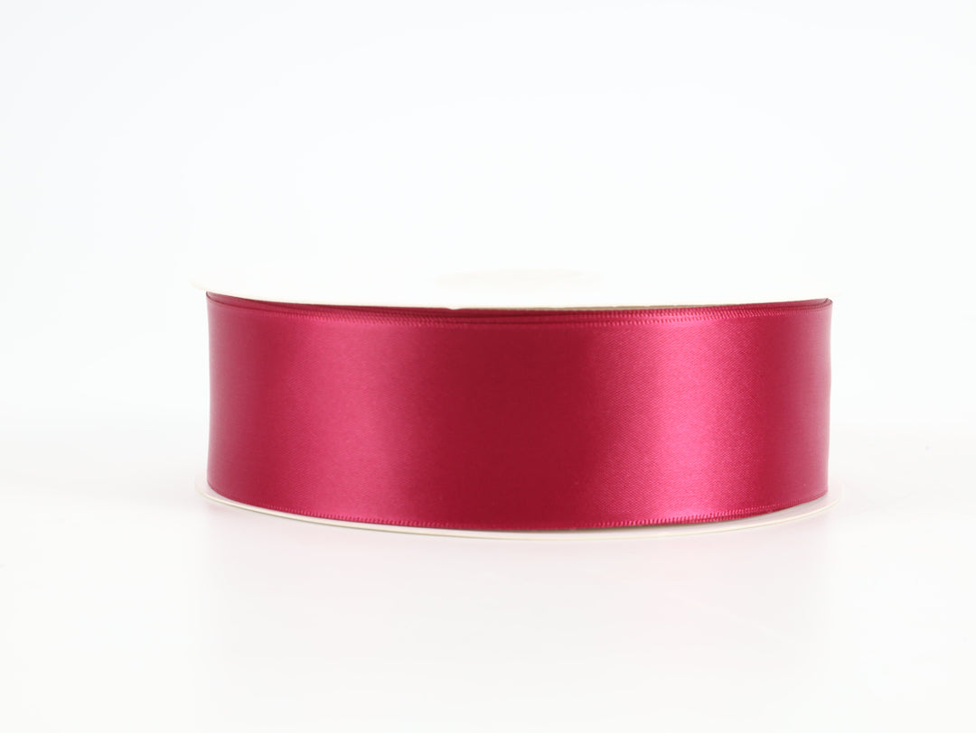 1 1/2" Double Face Satin Ribbon | Wine (275) | 50 Yard Roll