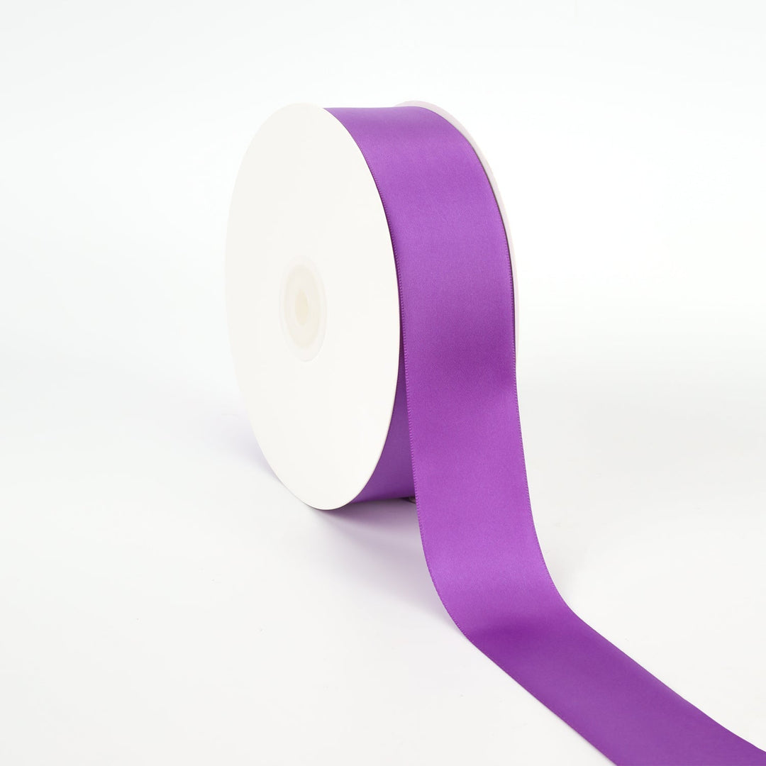 1 1/2" Double Face Satin Ribbon | Purple (465) | 50 Yard Roll Default Title