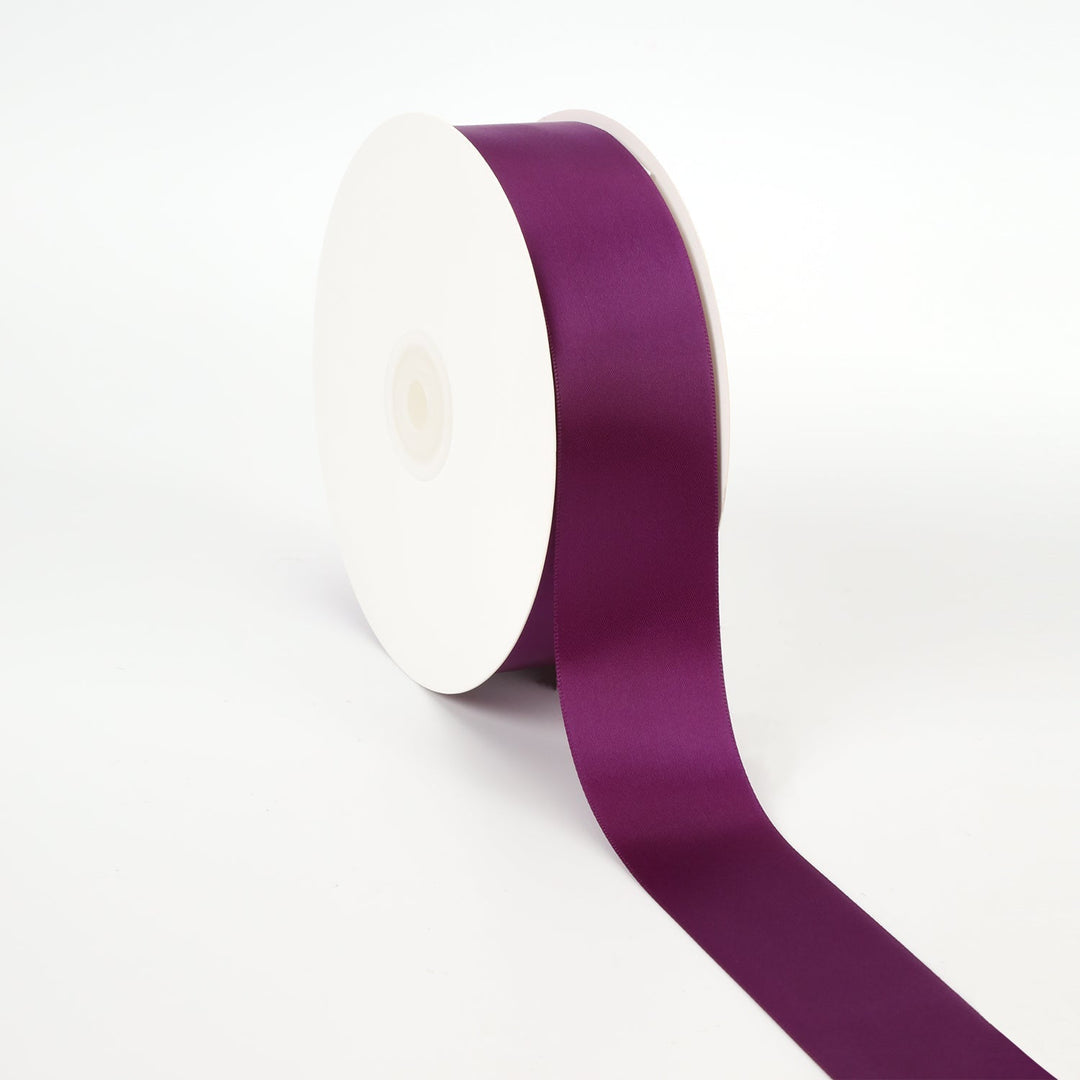 1 1/2" Double Face Satin Ribbon | Wine (275) | 50 Yard Roll Default Title