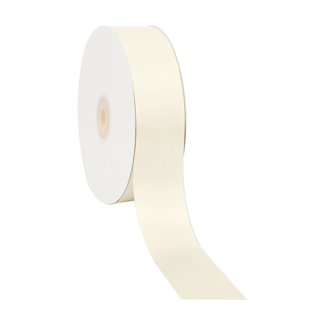 Double Face Satin Ribbon | Antique White (028) 1 1 2" Double Face Satin Ribbon | Antique White (028) | 50 Yard Roll