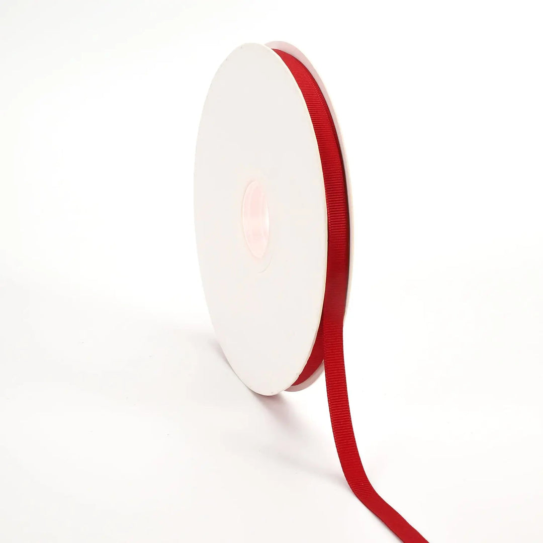Textured Grosgrain Ribbon | Scarlet (260) 3 8" - 100 Yard Roll