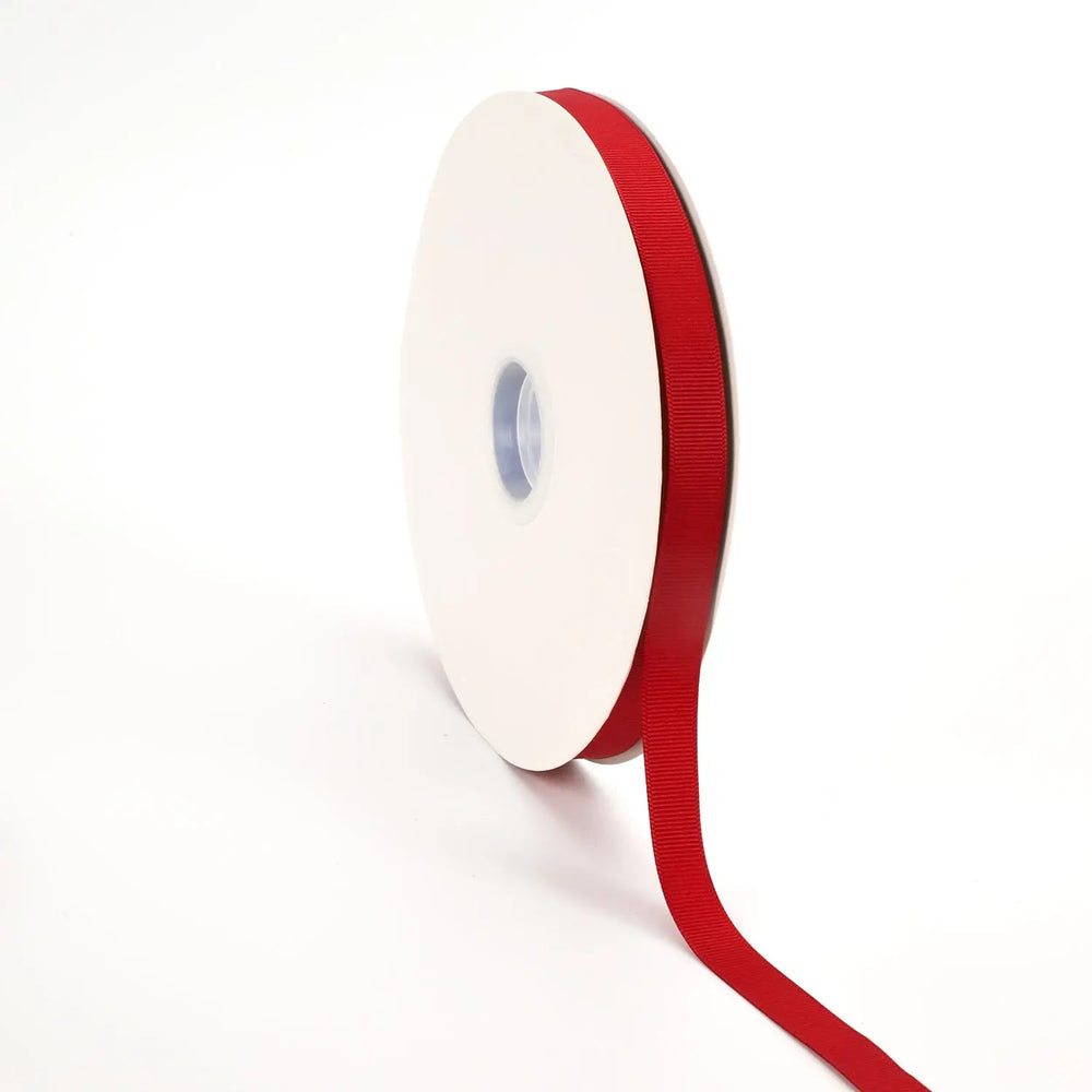 Textured Grosgrain Ribbon | Scarlet (260) 5 8" - 100 Yard Roll