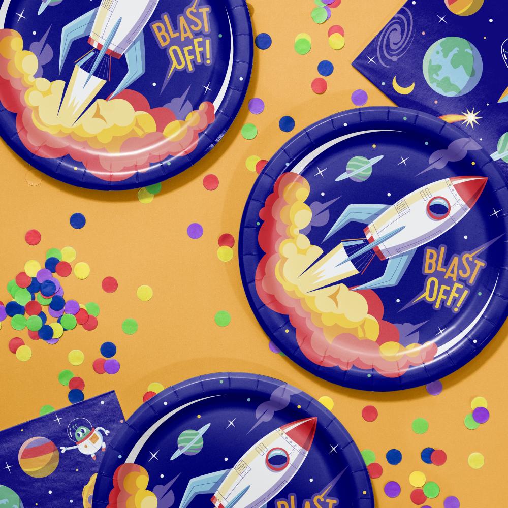 Bulk Space Adventures Dinner Plate (96 per Case)