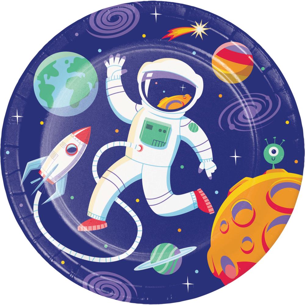 Bulk Space Adventures Luncheon Plate (96 per Case)