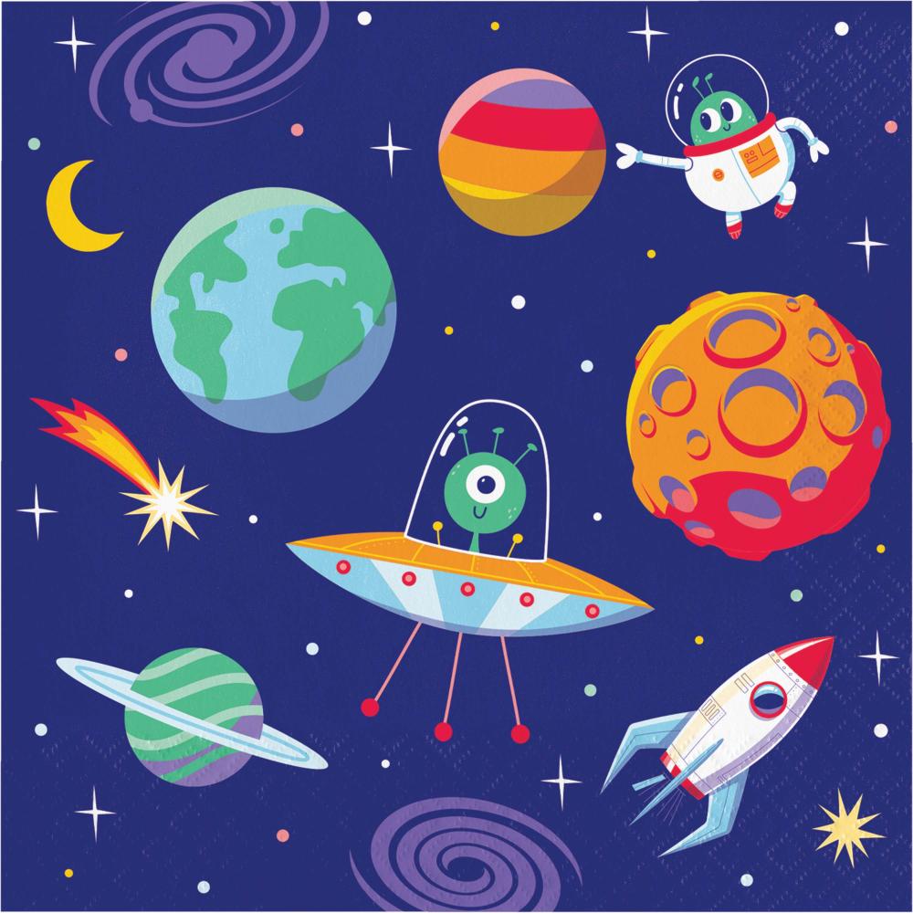 Bulk Space Adventures Lunch Napkin (192 per Case)