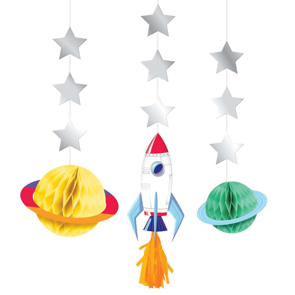 Bulk Space Adventures Hanging Cutouts w/ Tassels (36 per Case)
