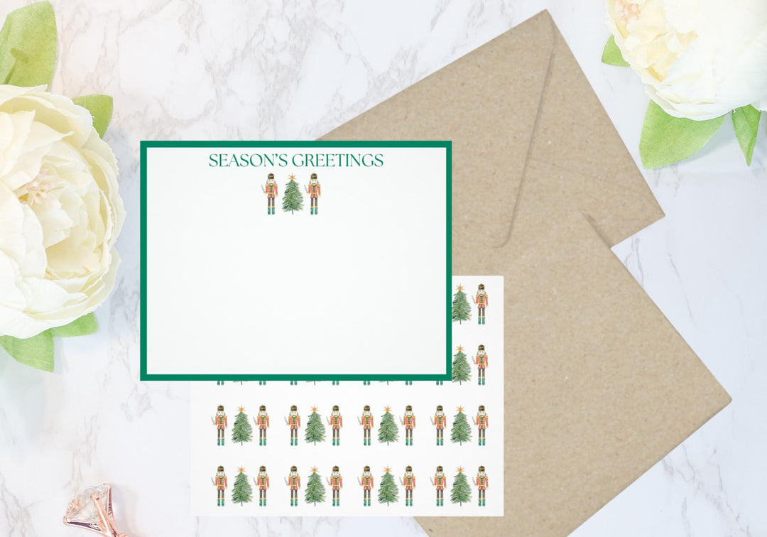 Nutcracker Christmas Tree Notecard Set - SB Paperie