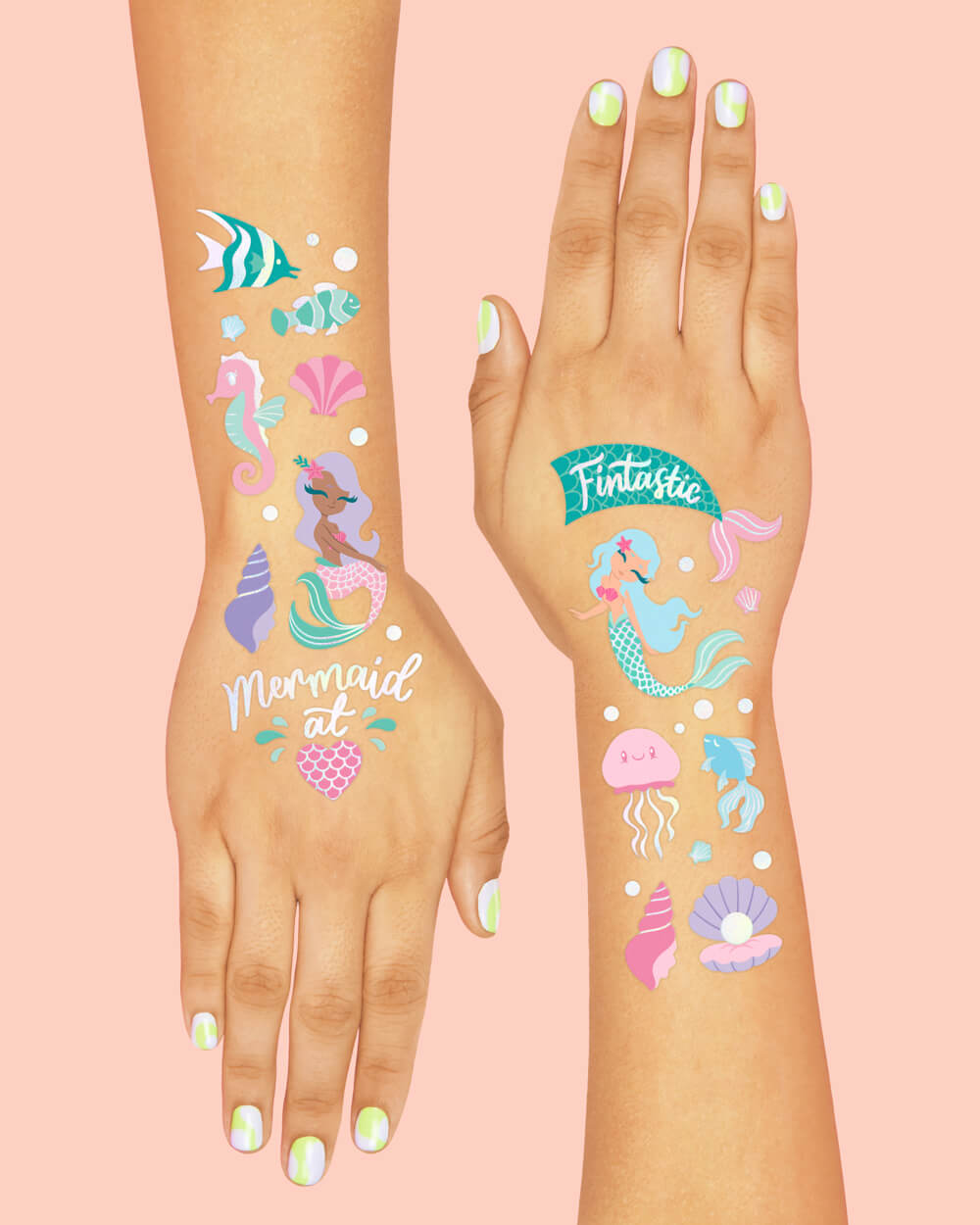 Mermazing Tats - 56 temporary tattoos