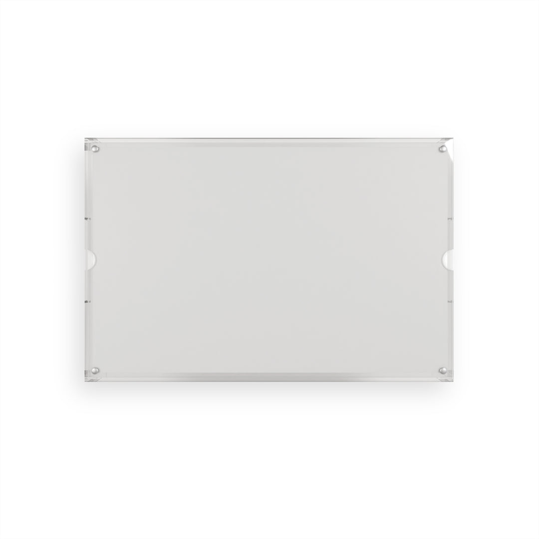 Personalized Light Blue Stripe Acrylic Serving Tray - SB Paperie