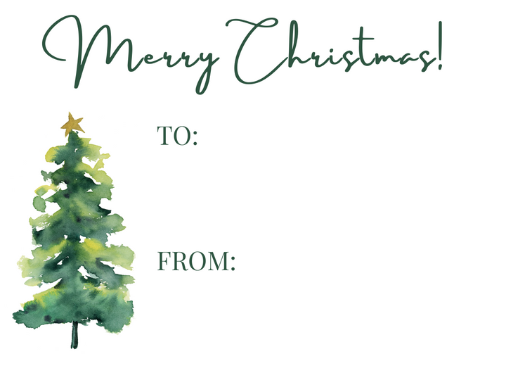 Pegatinas personalizadas para regalos de Navidad