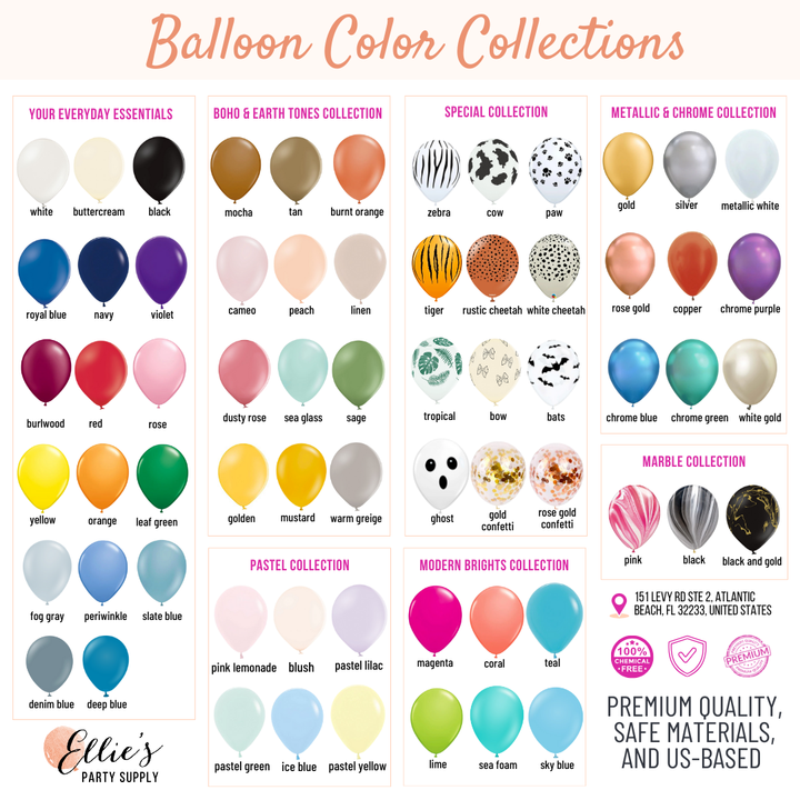 Giraffe Safari Balloon Garland Kit – Blue &amp; Mocha Jungle Theme