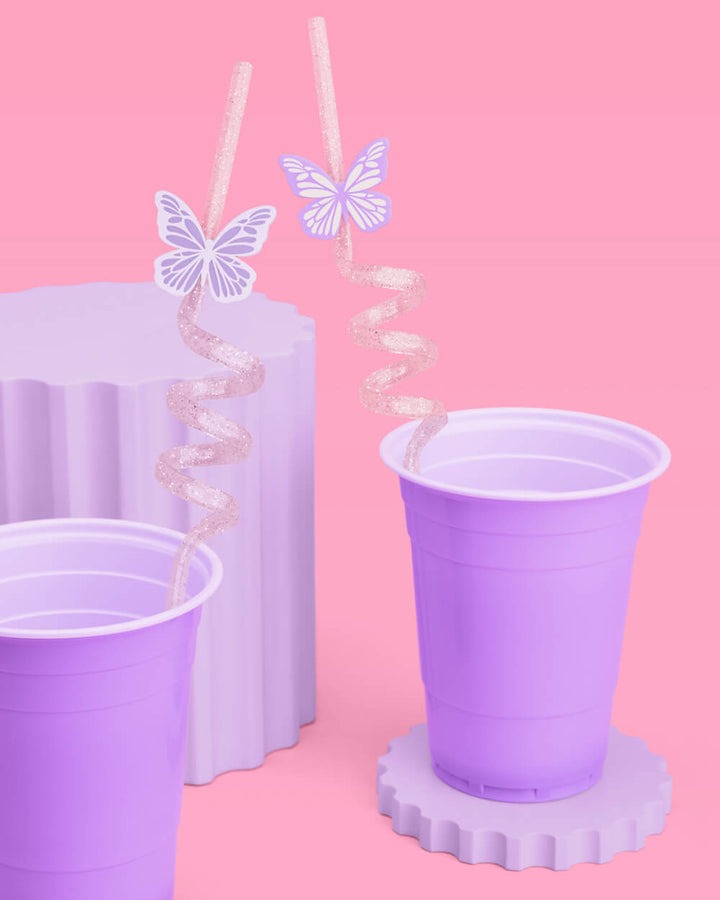 Butterfly Straws - 16 reusable straws