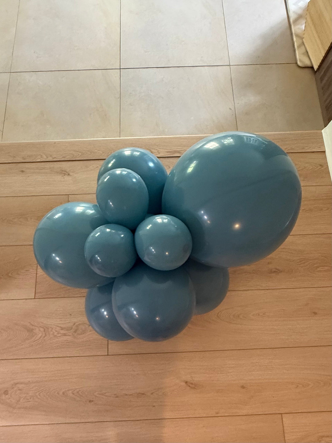 Premium Slate Blue Latex Balloon Cluster (5", 11” and 17”)