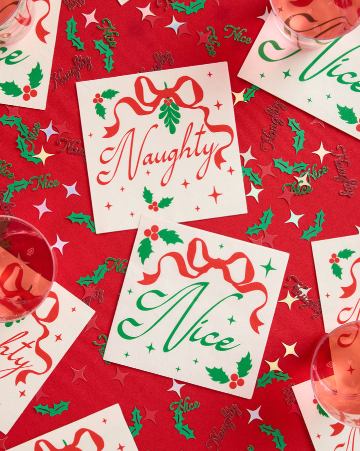 Naughty or Nice Napkins - 25 paper napkins