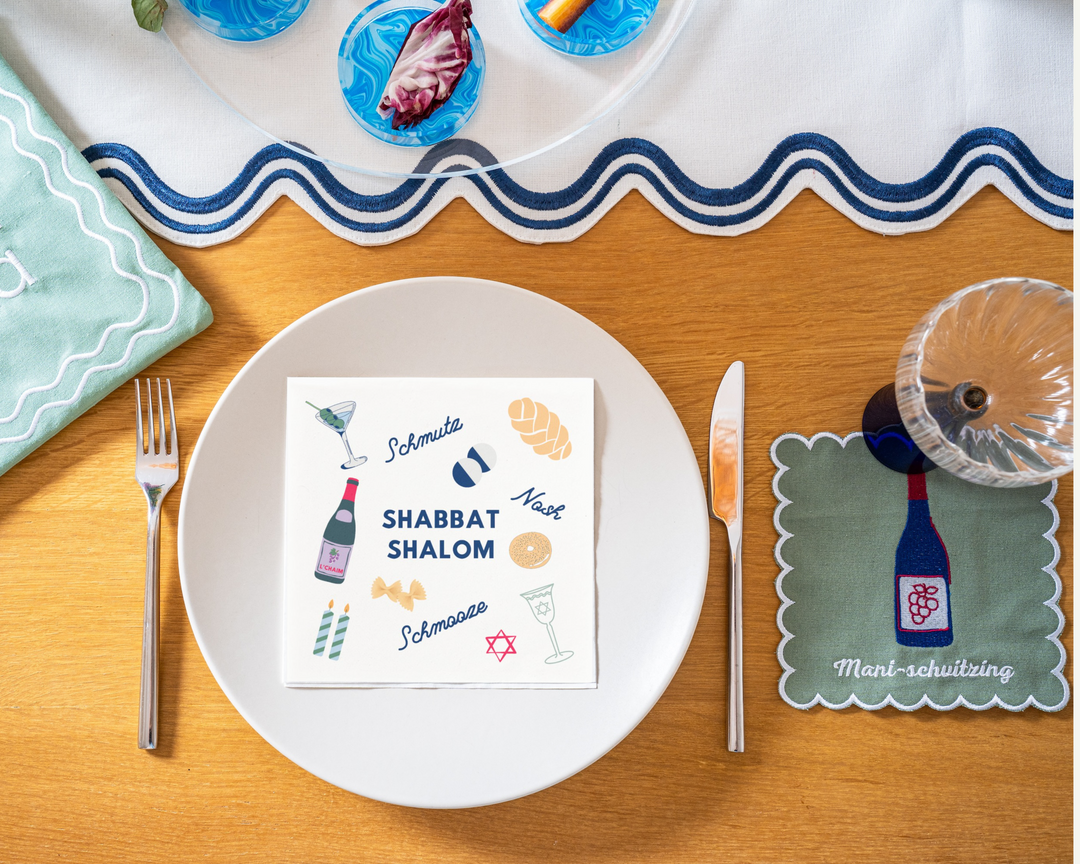 Shabbat Disposable Dinner Napkins