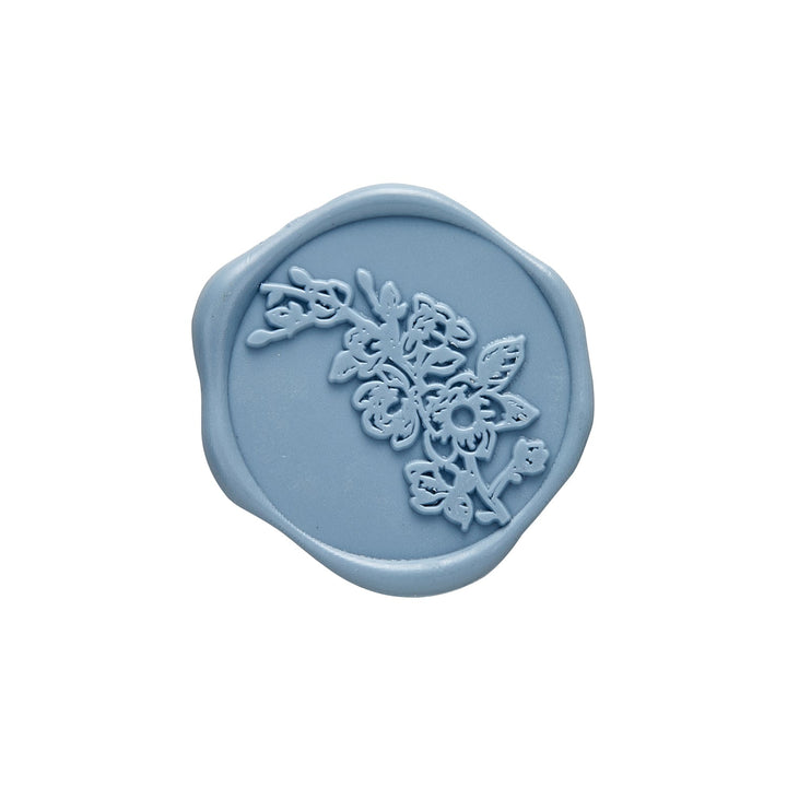 Sweet Magnolia Adhesive Wax Seal Stickers for Envelopes and Invitations (25-Pack) 6 Colors
