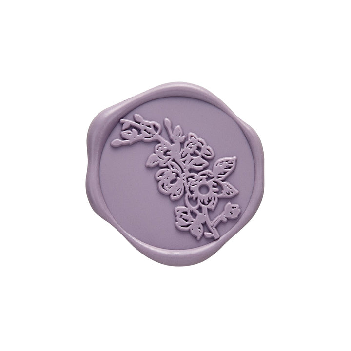 Sweet Magnolia Adhesive Wax Seal Stickers for Envelopes and Invitations (25-Pack) 6 Colors