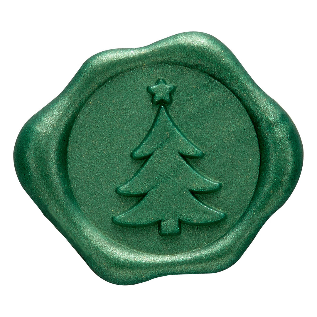 Assorted Christmas Adhesive Wax Seal Stickers for Christmas Cards and Holiday Mail (25-Pack)