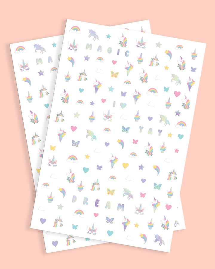 Unicorn 🦄 Nail Stickers - 524 nail stickers