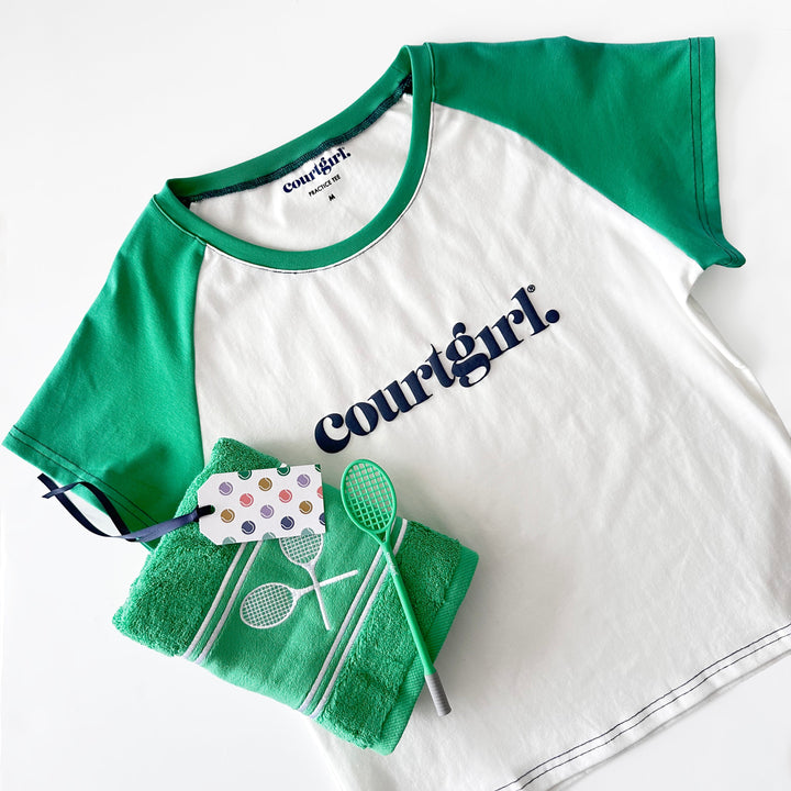 Matchtime Tennis Towel—Kelly Green