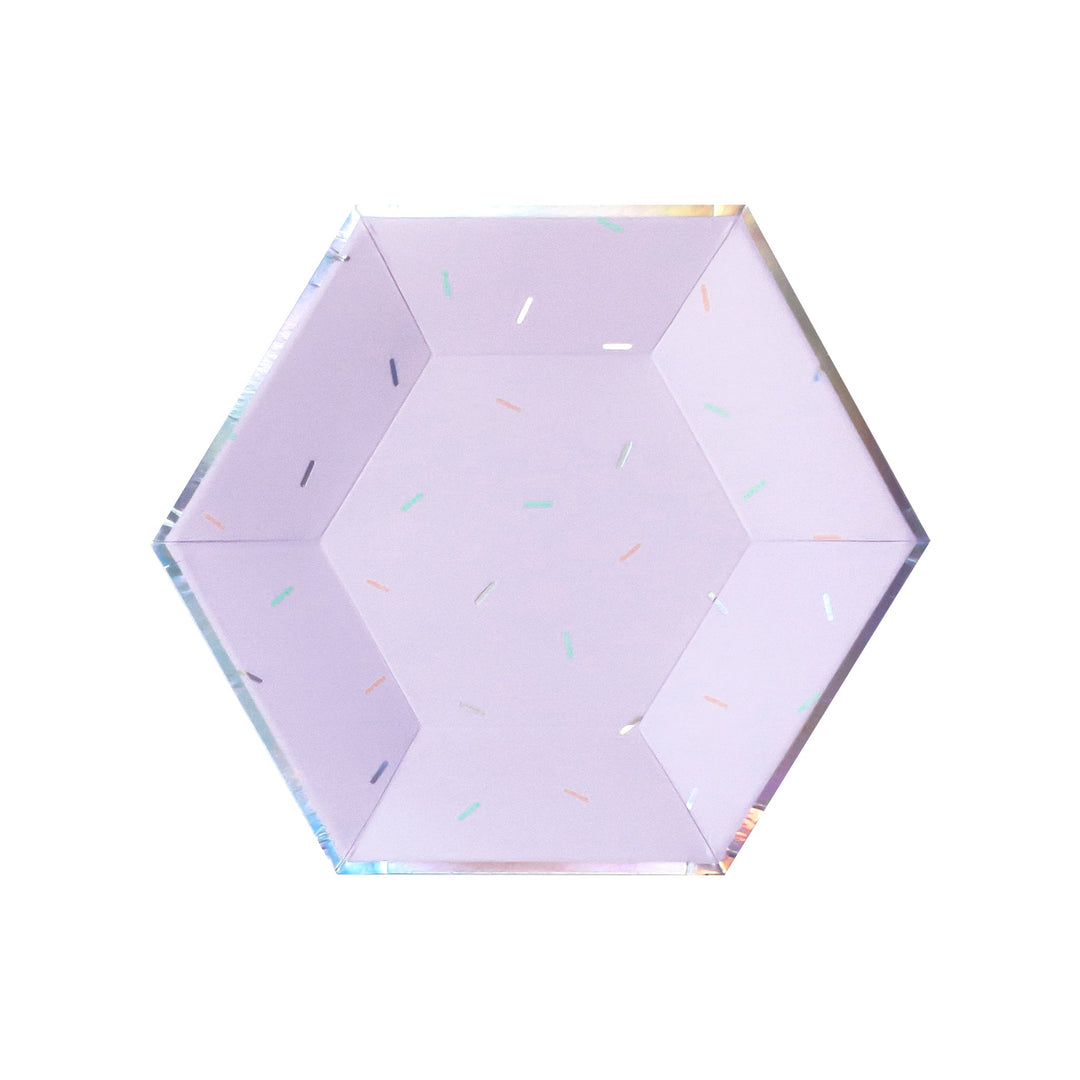 Sprinkles - Pastel Small Paper Plates (Multi-Color Pack, 18 count)