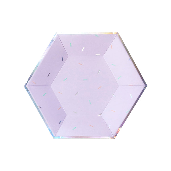 Sprinkles - Pastel Small Paper Plates (Multi-Color Pack, 18 count)