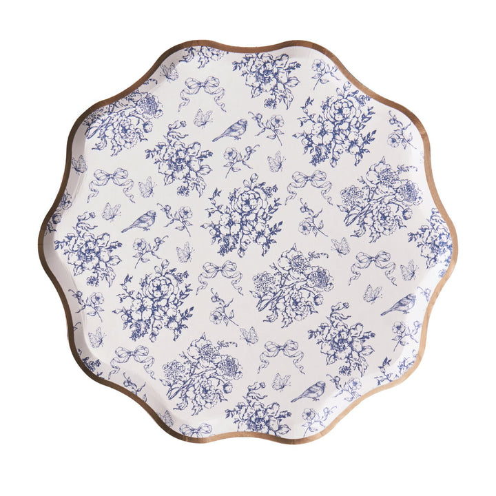Hamptons Toile & Stripes Plates