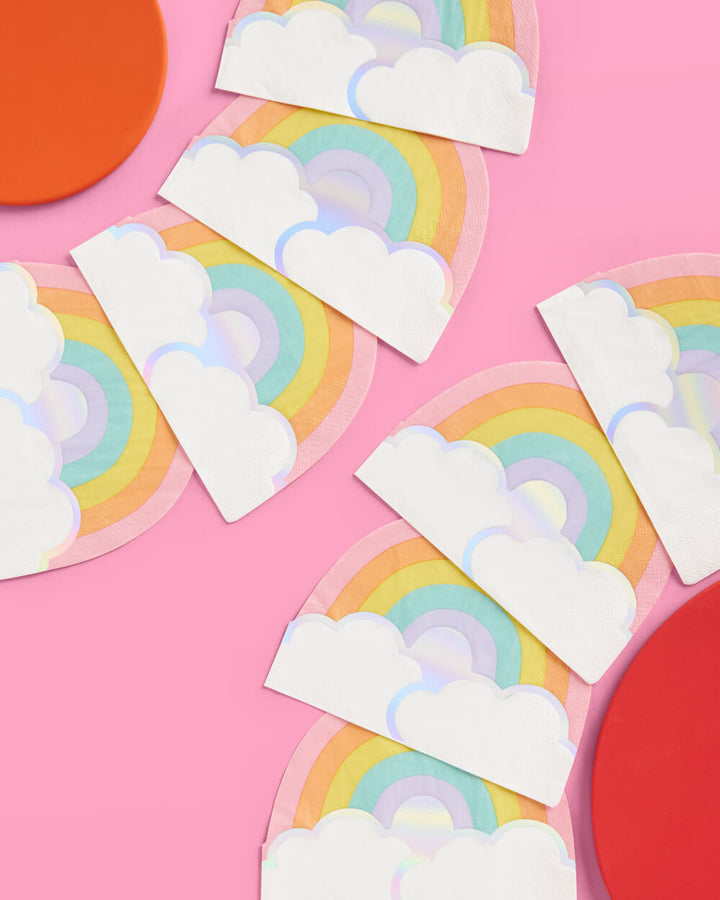 Rainbow Napkins - 25 foil napkins