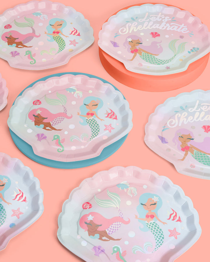 Mermazing Plates - 24 paper plates