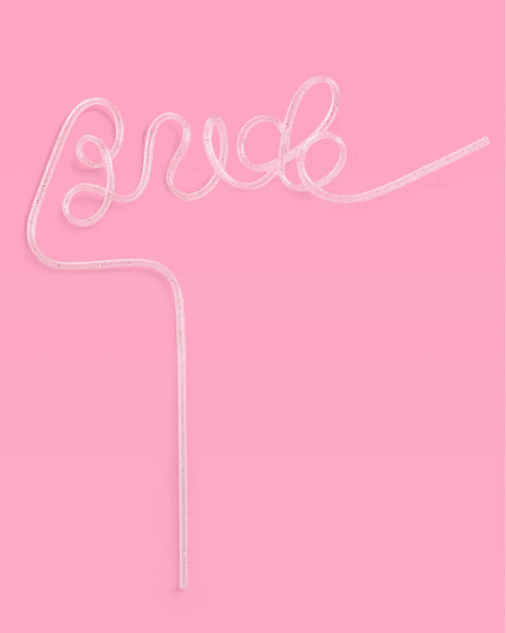 Shimmer Bride Straw - XL glitter Bride straw