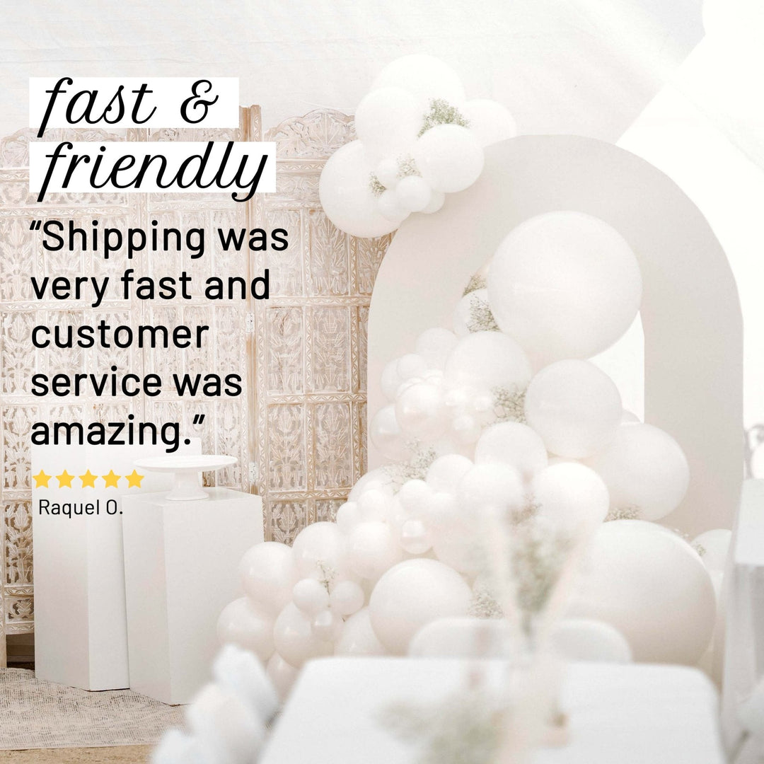 White Wedding Balloon Garland Kit