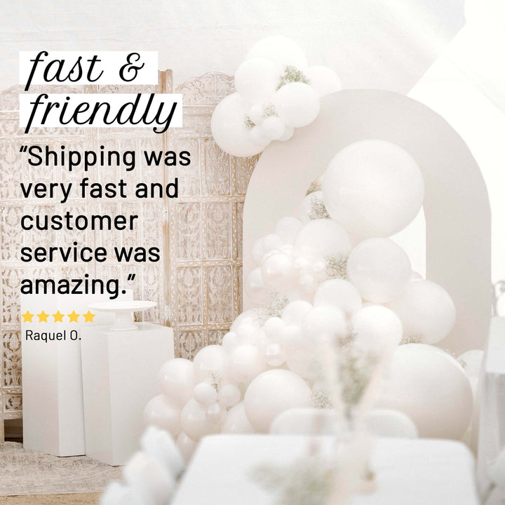 White Wedding Balloon Garland Kit