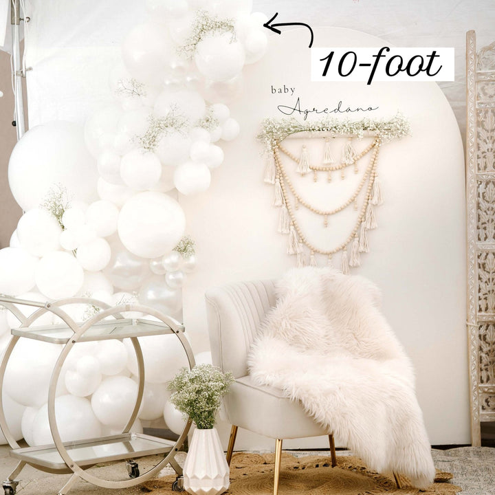 White Wedding Balloon Garland Kit