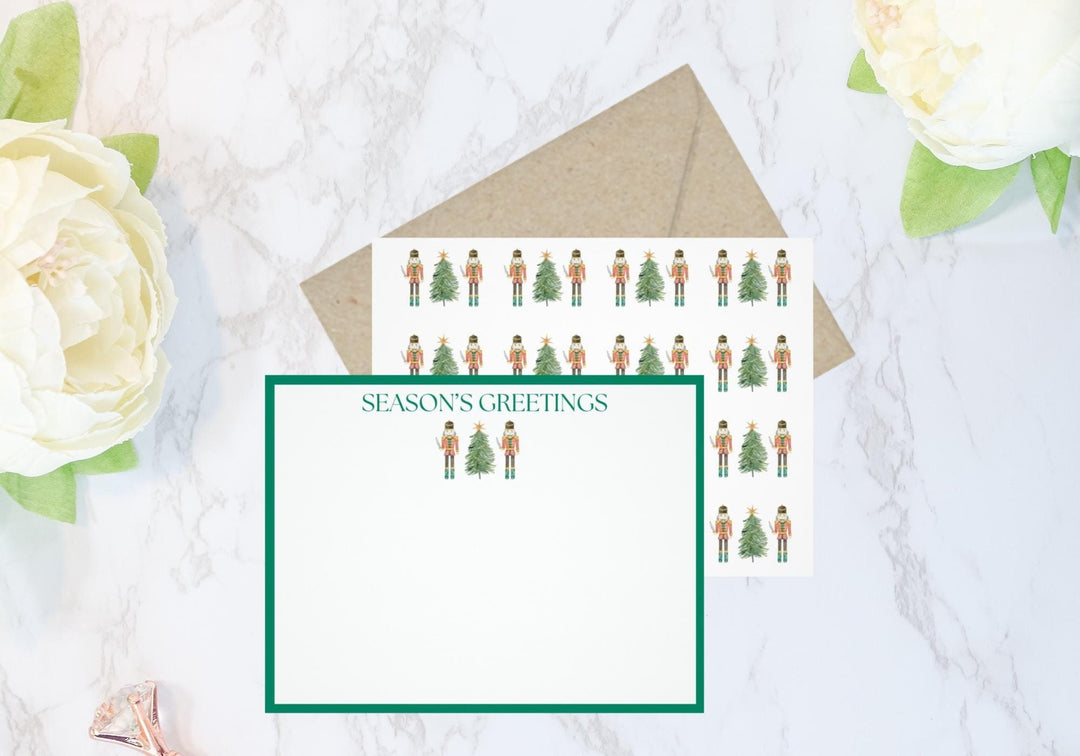 Nutcracker Christmas Tree Notecard Set - SB Paperie