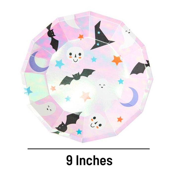 Iridescent Halloween Icon Plates