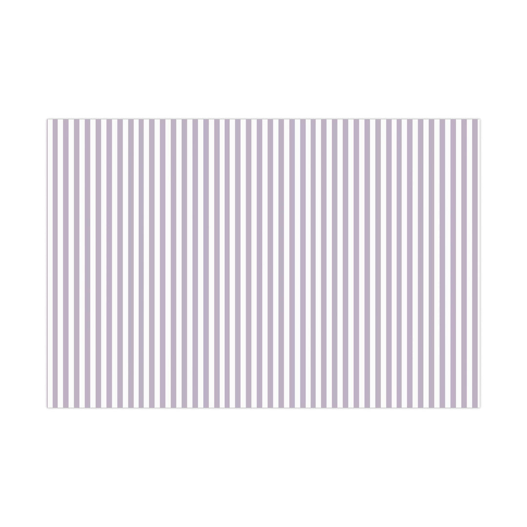 Lilac purple stripes wrapping paper on white background