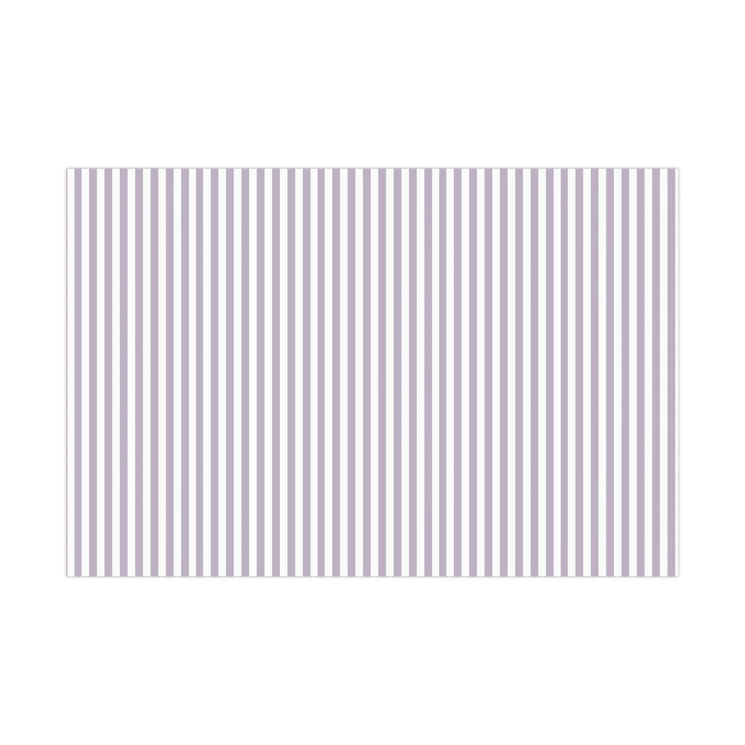 Lilac purple stripes wrapping paper on white background