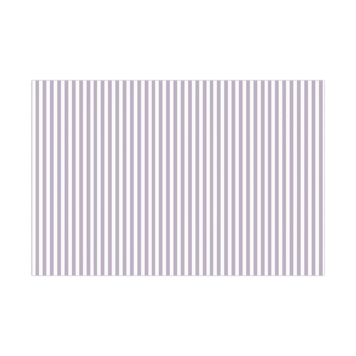 Lilac purple stripes wrapping paper on white background