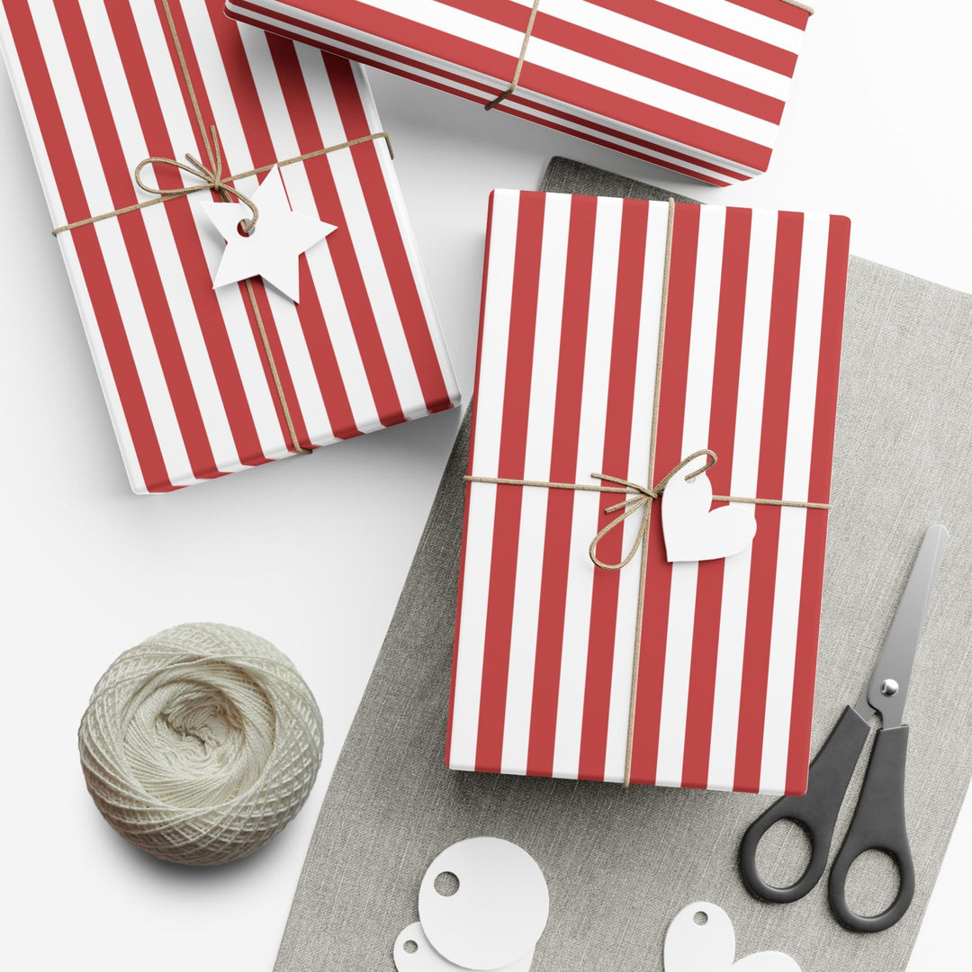 Red Stripe Wrapping Paper