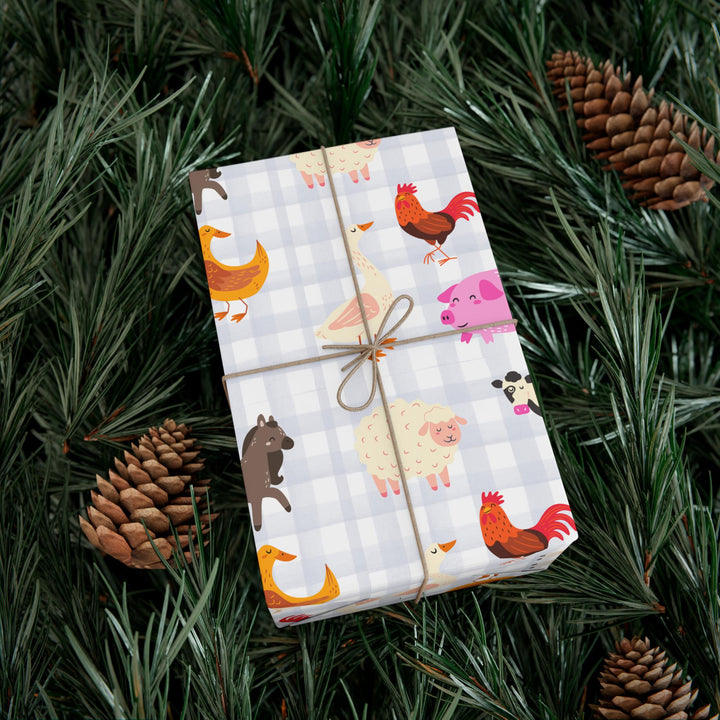 Farm Animals Wrapping Paper