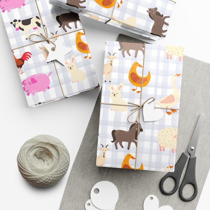 Farm Animals Wrapping Paper