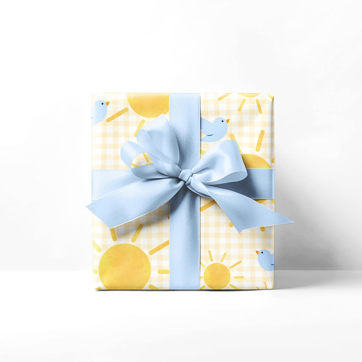 Sunshine & Gingham Wrapping Paper