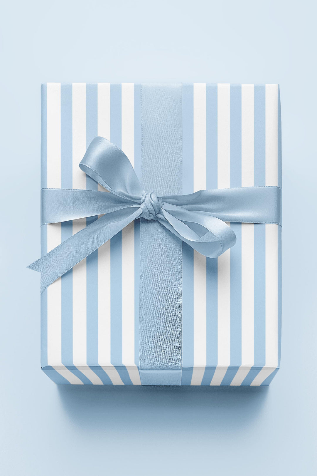 Light blue stripes on white background. Elegant Wrapping paper!