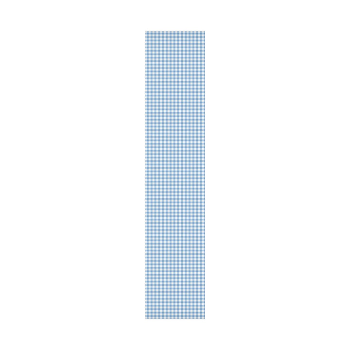 Light blue gingham check pattern wrapping paper- elegant and chic and classic