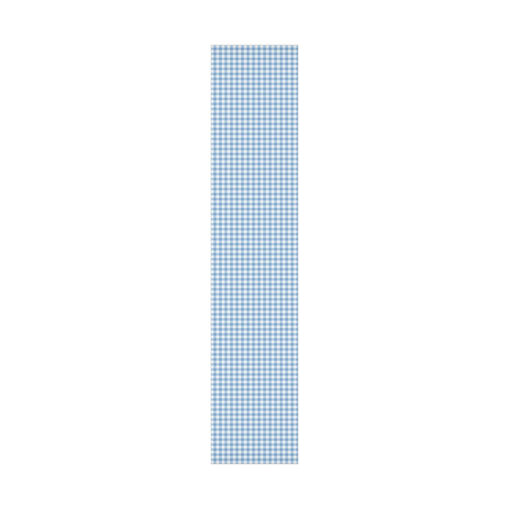 Light blue gingham check pattern wrapping paper- elegant and chic and classic