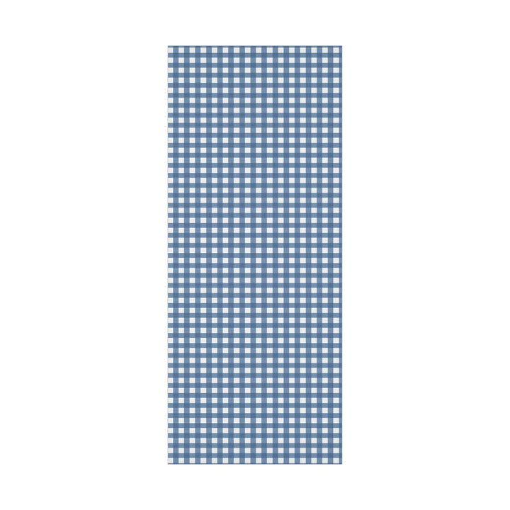 French Blue colored gingham wrapping paper- elegant and fresh