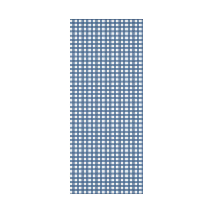 French Blue colored gingham wrapping paper- elegant and fresh