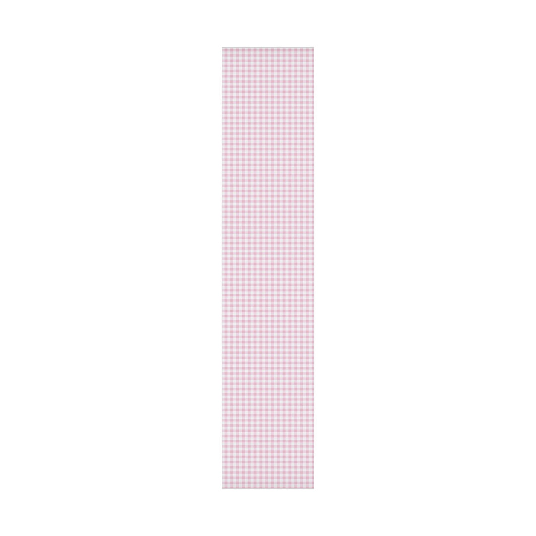 Light pink gingham check patterned wrapping paper- elegant and cute